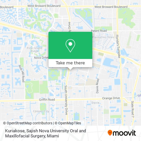 Kuriakose, Sajish Nova University Oral and Maxillofacial Surgery map