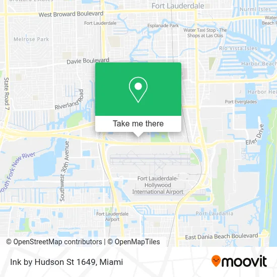 Ink by Hudson St 1649 map