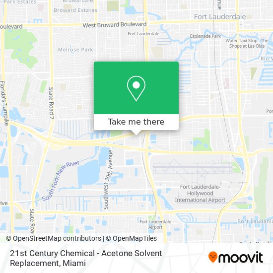 21st Century Chemical - Acetone Solvent Replacement map