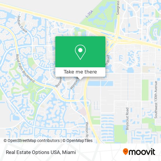 Mapa de Real Estate Options USA