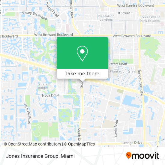 Mapa de Jones Insurance Group