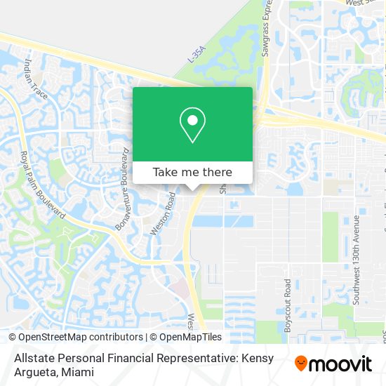 Allstate Personal Financial Representative: Kensy Argueta map