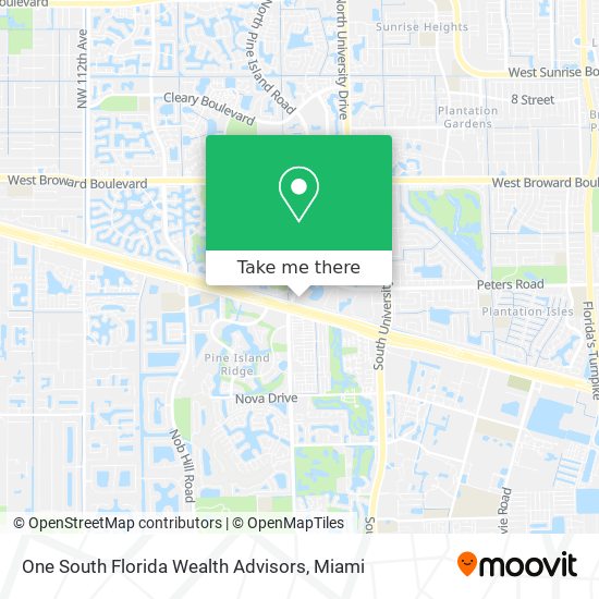 One South Florida Wealth Advisors map