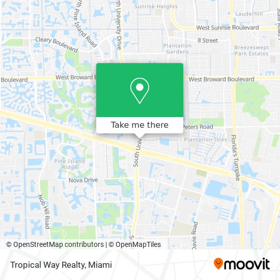 Tropical Way Realty map