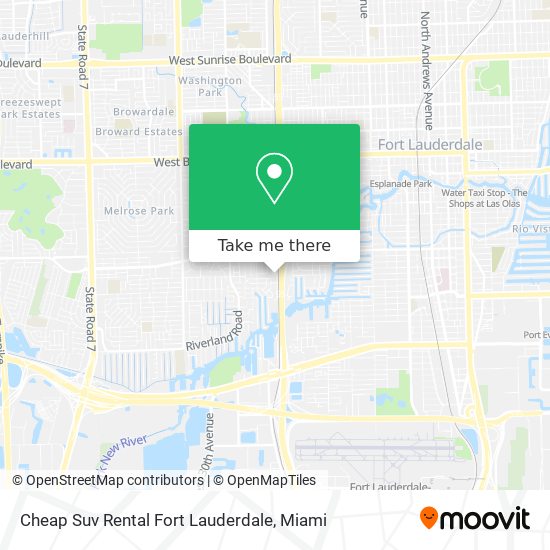 Cheap Suv Rental Fort Lauderdale map