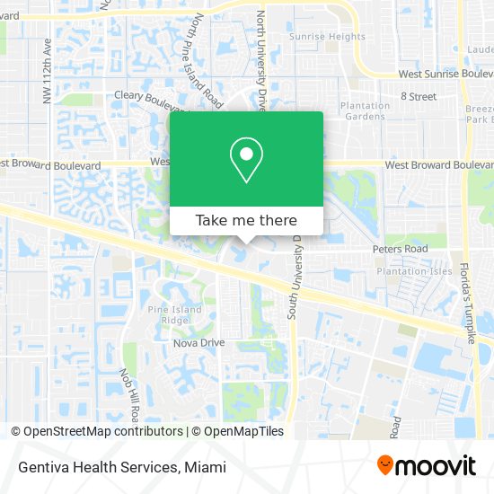 Gentiva Health Services map