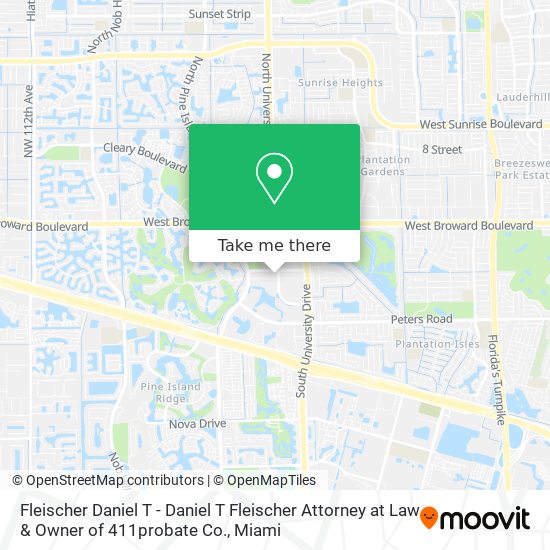 Mapa de Fleischer Daniel T - Daniel T Fleischer Attorney at Law & Owner of 411probate Co.