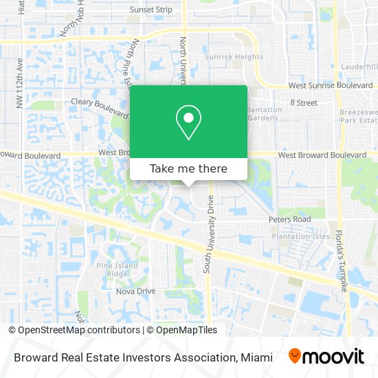 Broward Real Estate Investors Association map