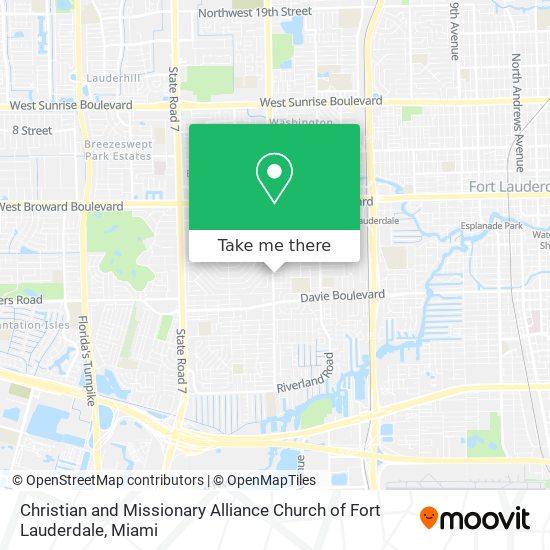 Christian and Missionary Alliance Church of Fort Lauderdale map