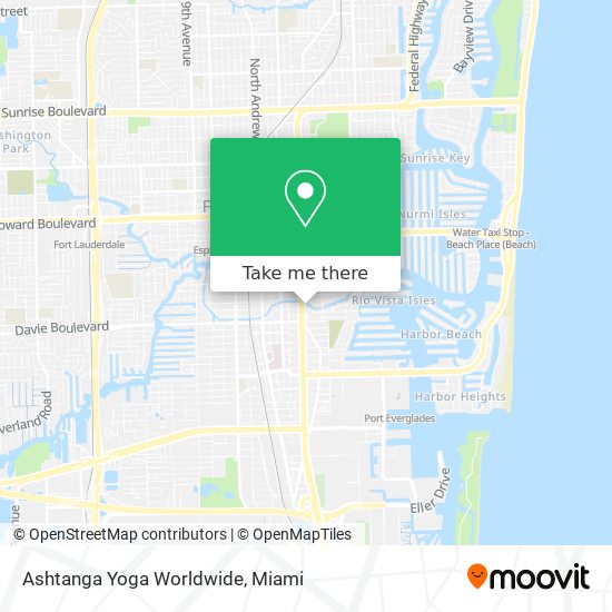 Mapa de Ashtanga Yoga Worldwide
