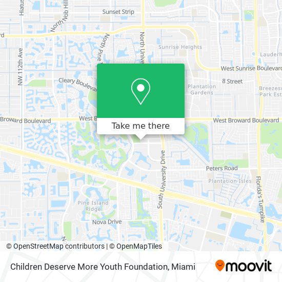 Children Deserve More Youth Foundation map