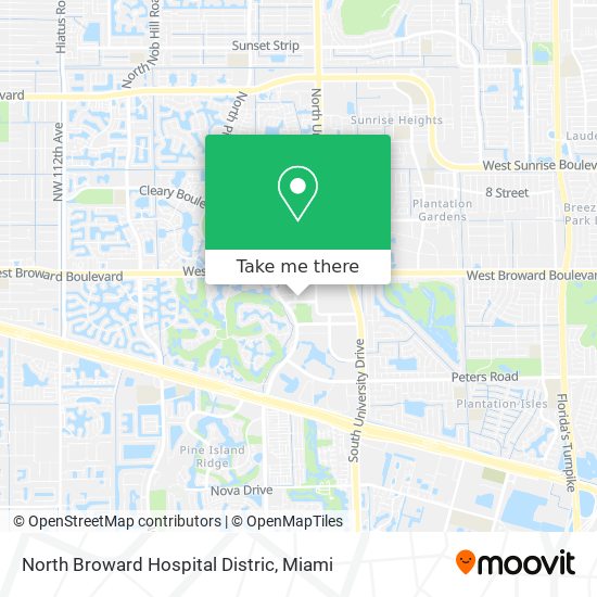 North Broward Hospital Distric map