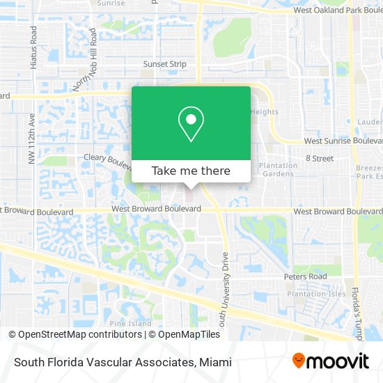 South Florida Vascular Associates map