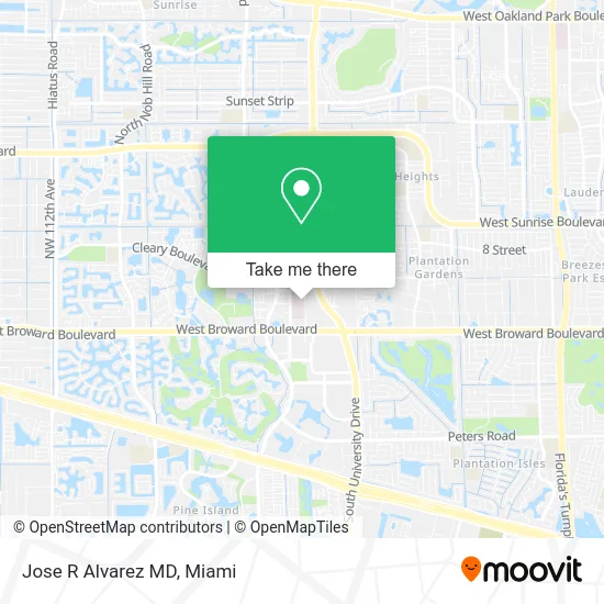 Jose R Alvarez MD map