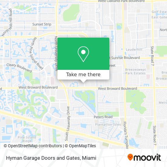 Hyman Garage Doors and Gates map