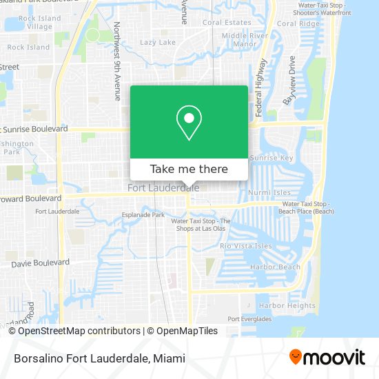 Borsalino Fort Lauderdale map
