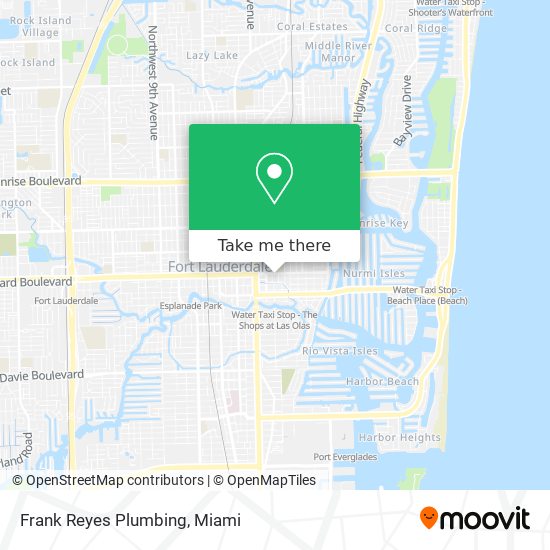 Frank Reyes Plumbing map