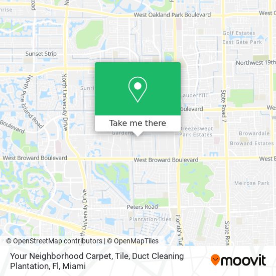 Your Neighborhood Carpet, Tile, Duct Cleaning Plantation, Fl map