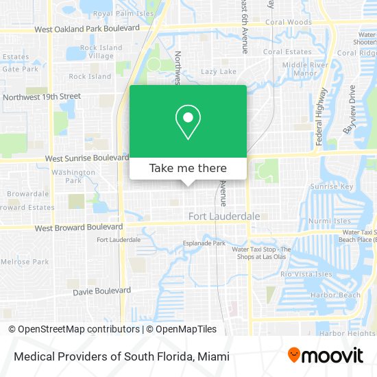 Mapa de Medical Providers of South Florida