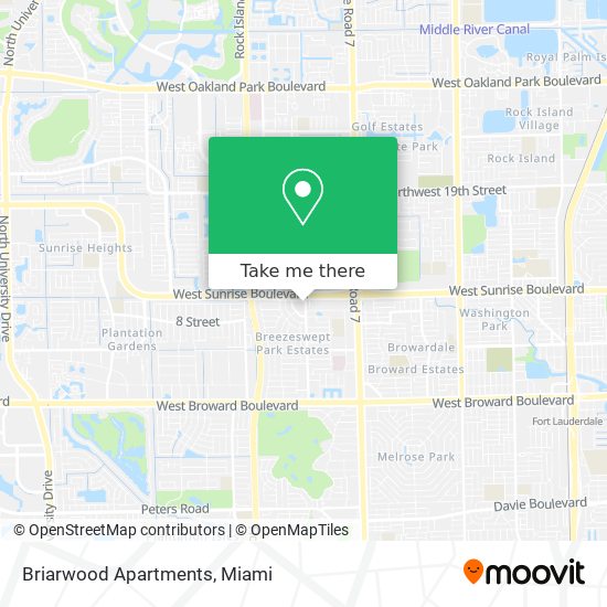 Briarwood Apartments map