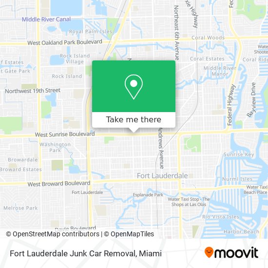 Fort Lauderdale Junk Car Removal map