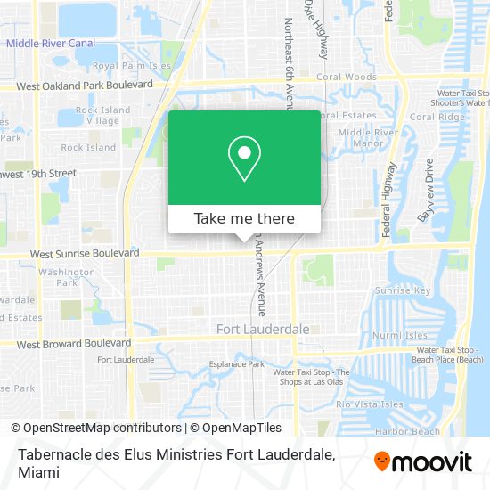 Mapa de Tabernacle des Elus Ministries Fort Lauderdale