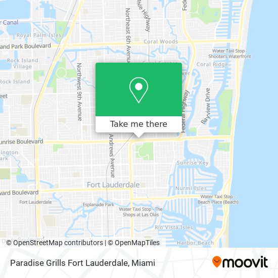 Mapa de Paradise Grills Fort Lauderdale