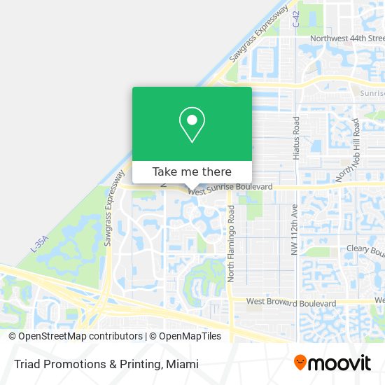 Triad Promotions & Printing map