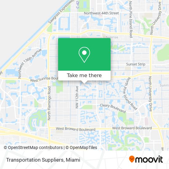 Transportation Suppliers map