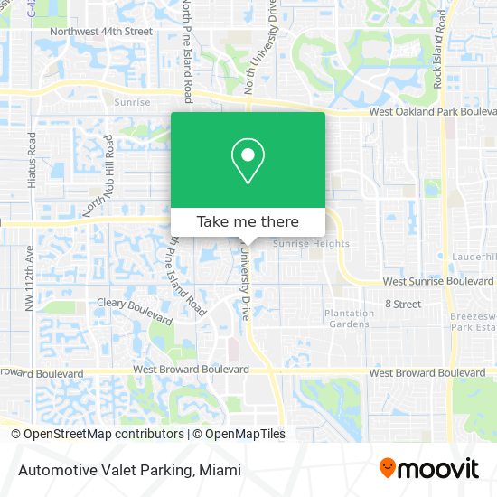 Automotive Valet Parking map
