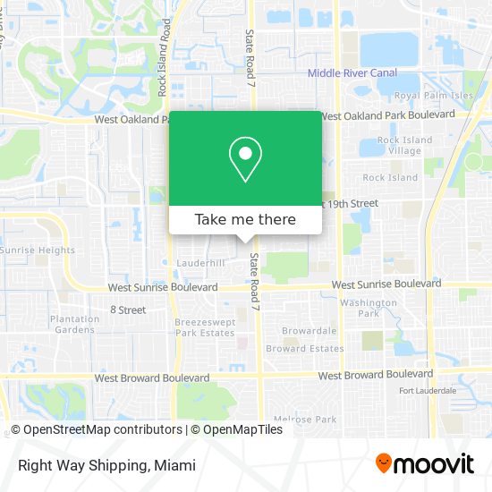 Mapa de Right Way Shipping