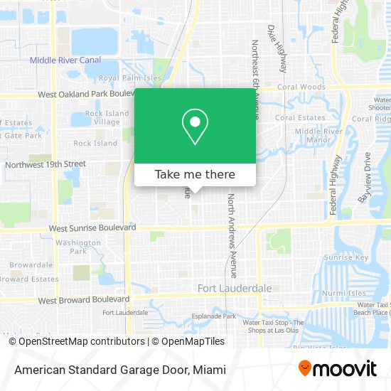 Mapa de American Standard Garage Door