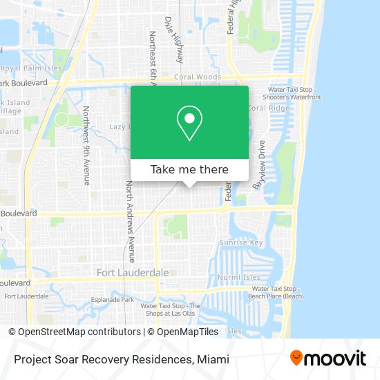 Project Soar Recovery Residences map
