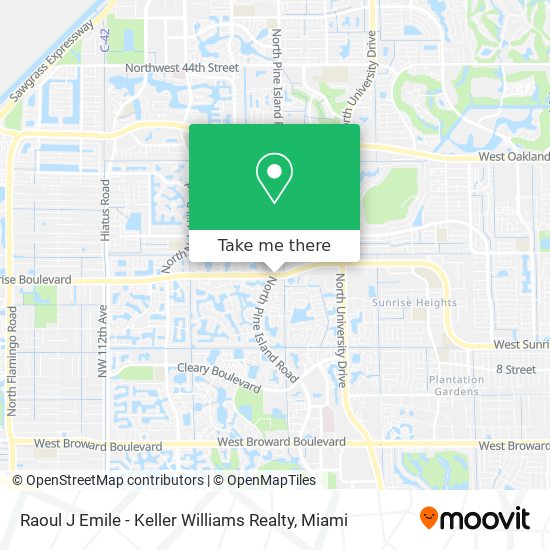 Raoul J Emile - Keller Williams Realty map