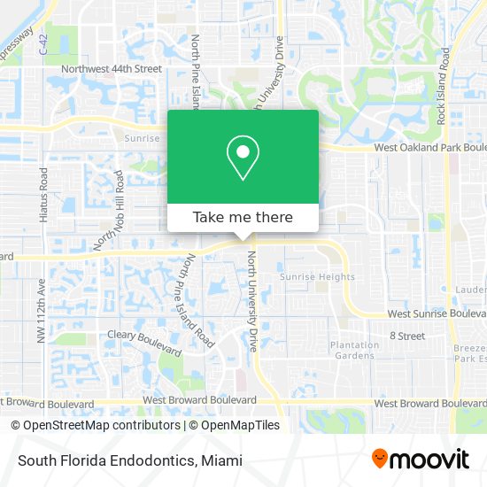 Mapa de South Florida Endodontics