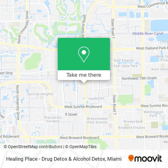 Mapa de Healing Place - Drug Detox & Alcohol Detox