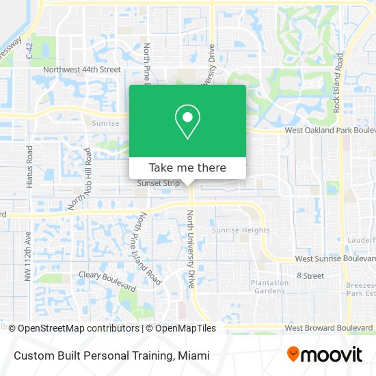 Custom Built Personal Training map