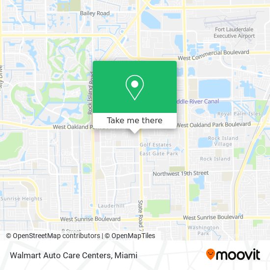 Walmart Auto Care Centers map