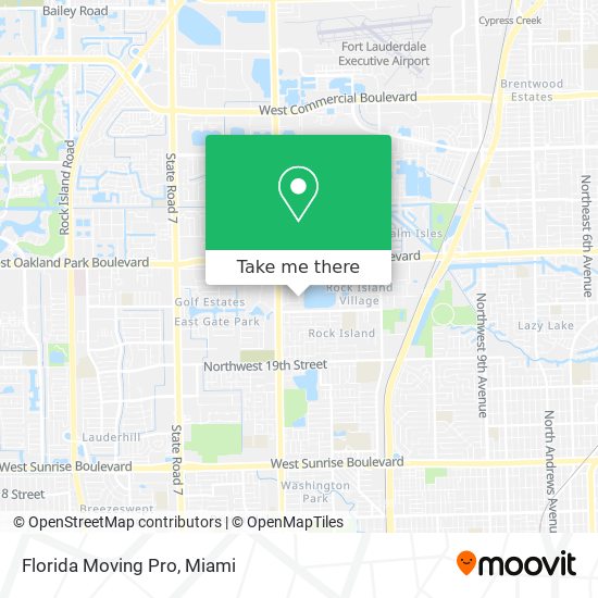 Mapa de Florida Moving Pro