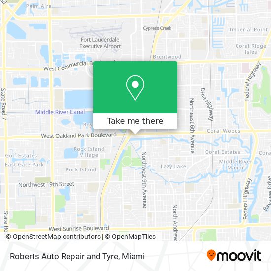 Mapa de Roberts Auto Repair and Tyre