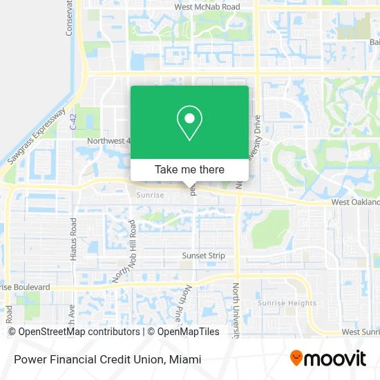 Power Financial Credit Union map
