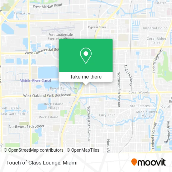 Touch of Class Lounge map