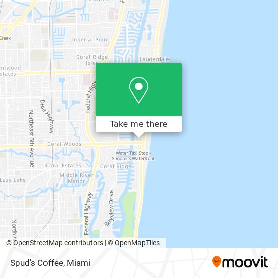 Spud's Coffee map