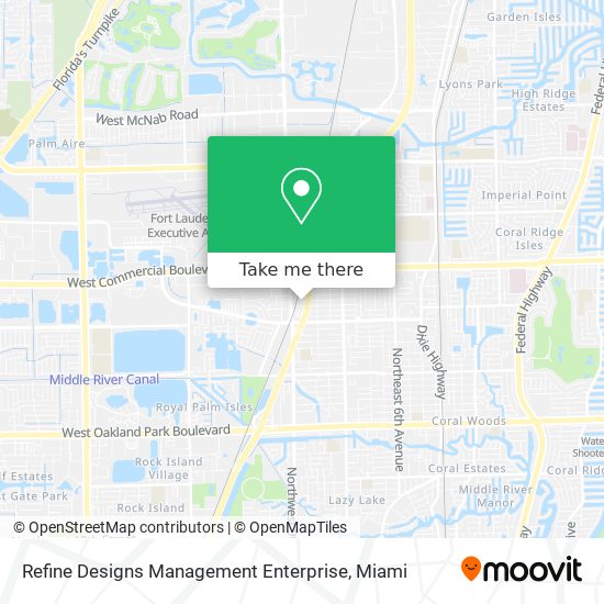 Mapa de Refine Designs Management Enterprise