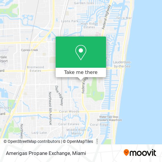 Mapa de Amerigas Propane Exchange