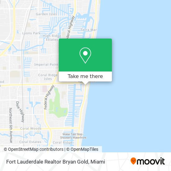 Fort Lauderdale Realtor Bryan Gold map