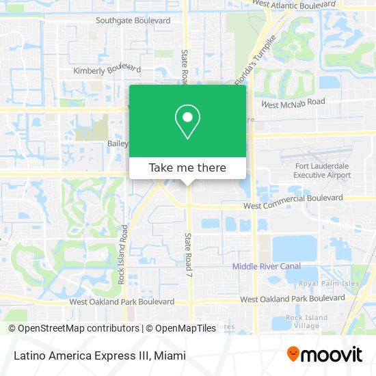 Mapa de Latino America Express III