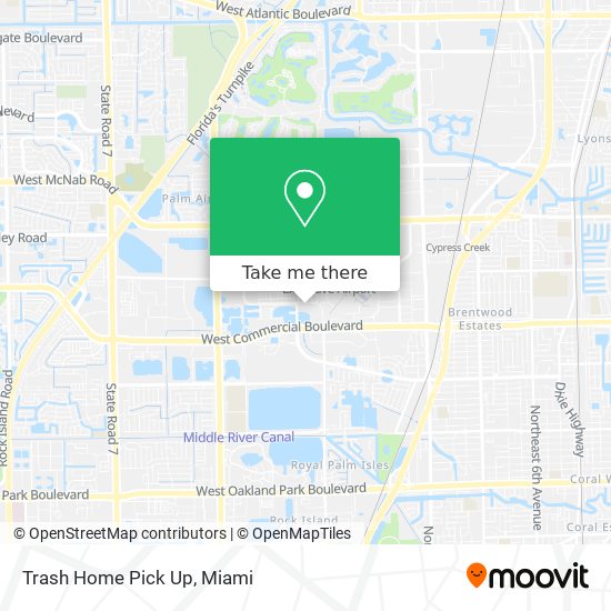 Trash Home Pick Up map