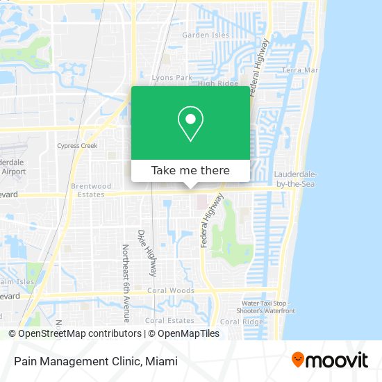 Pain Management Clinic map