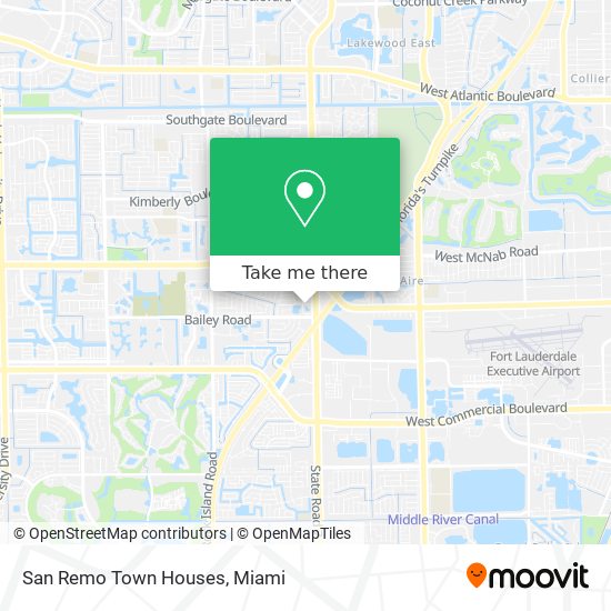 San Remo Town Houses map